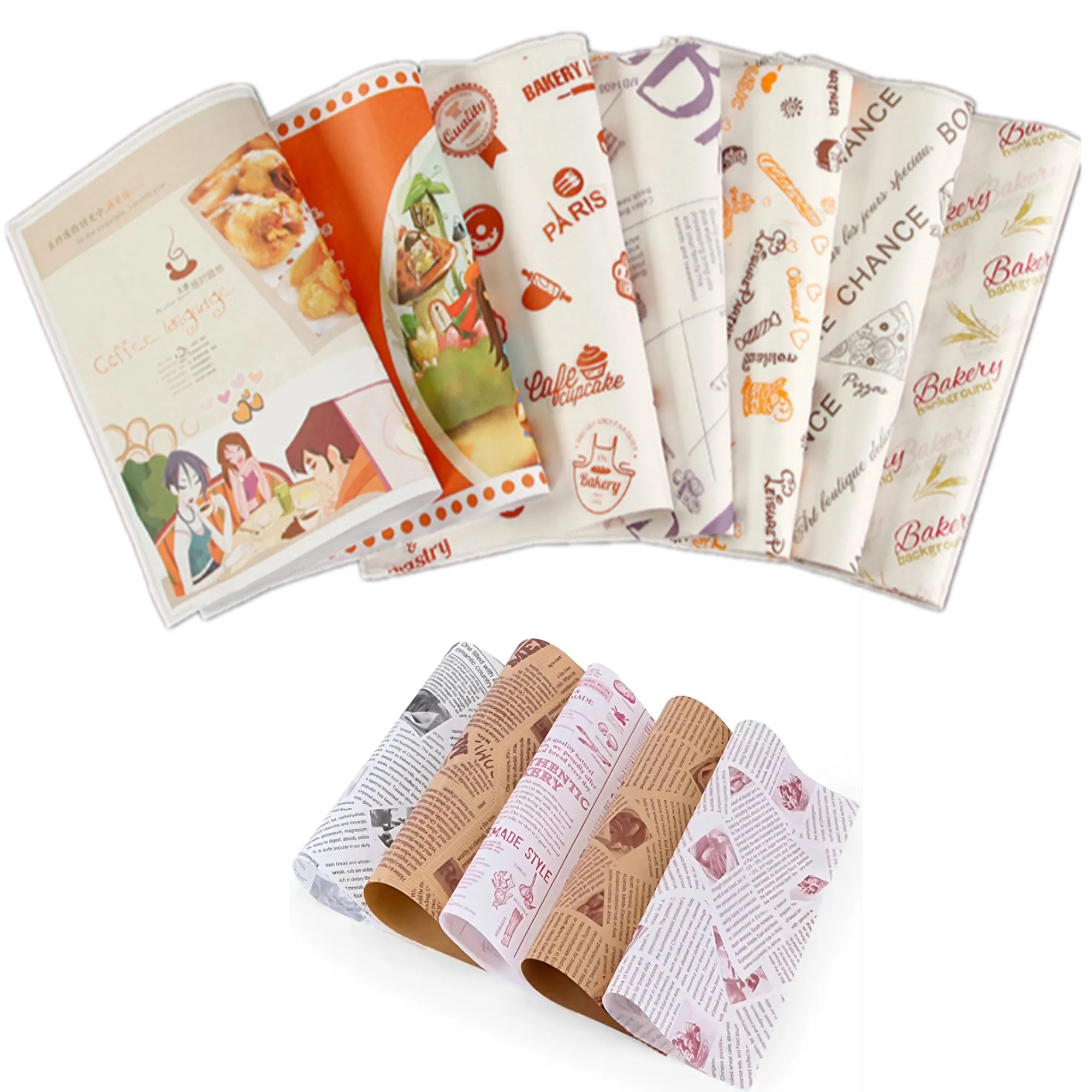 Hamburger Food Wrapping Paper MOQ 100PCS 3