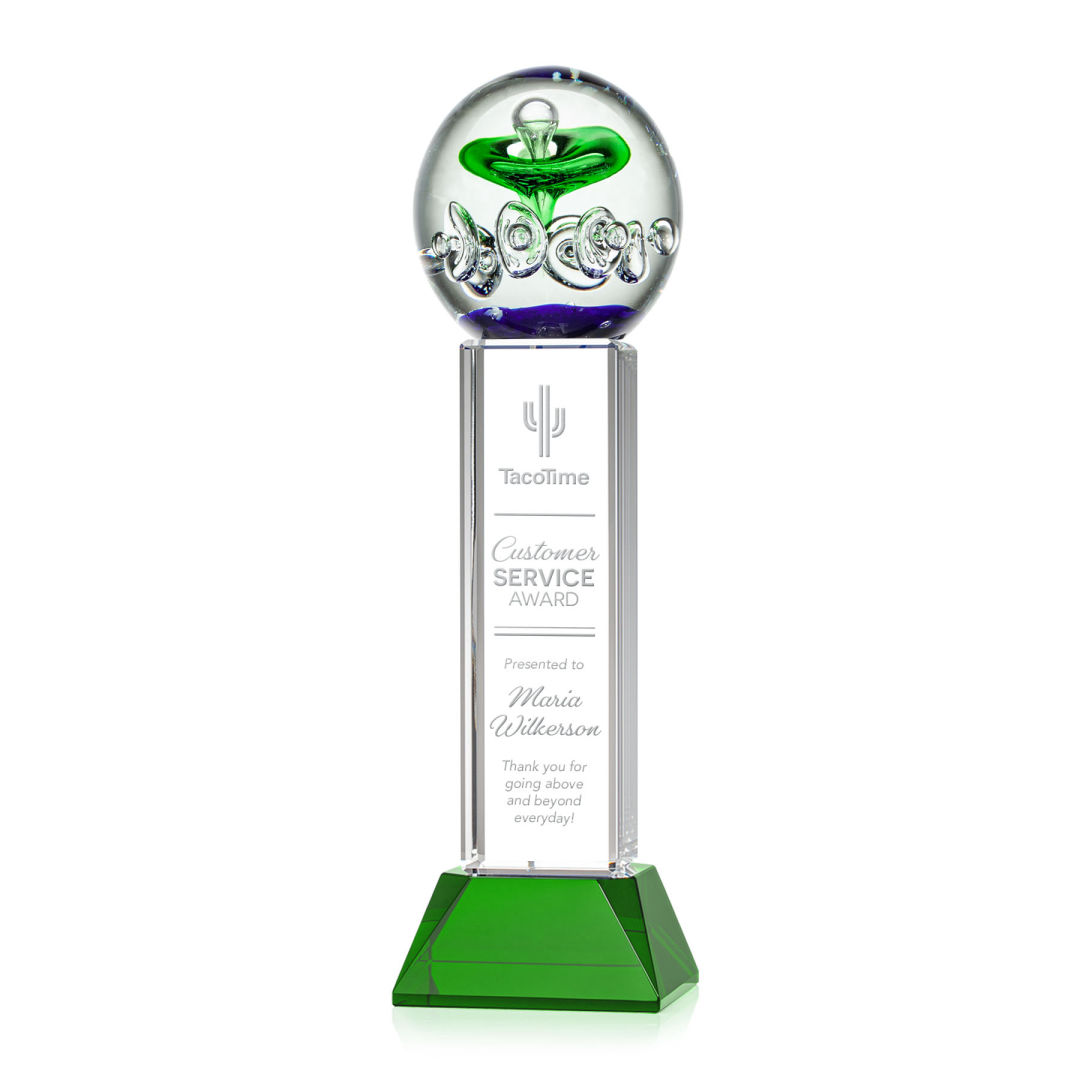 Aquarius Award on Stowe Base - Green 6