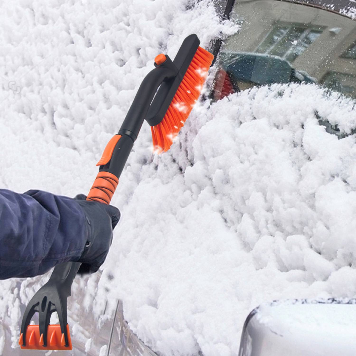 PVC Ice Scraper Snow Brush 2
