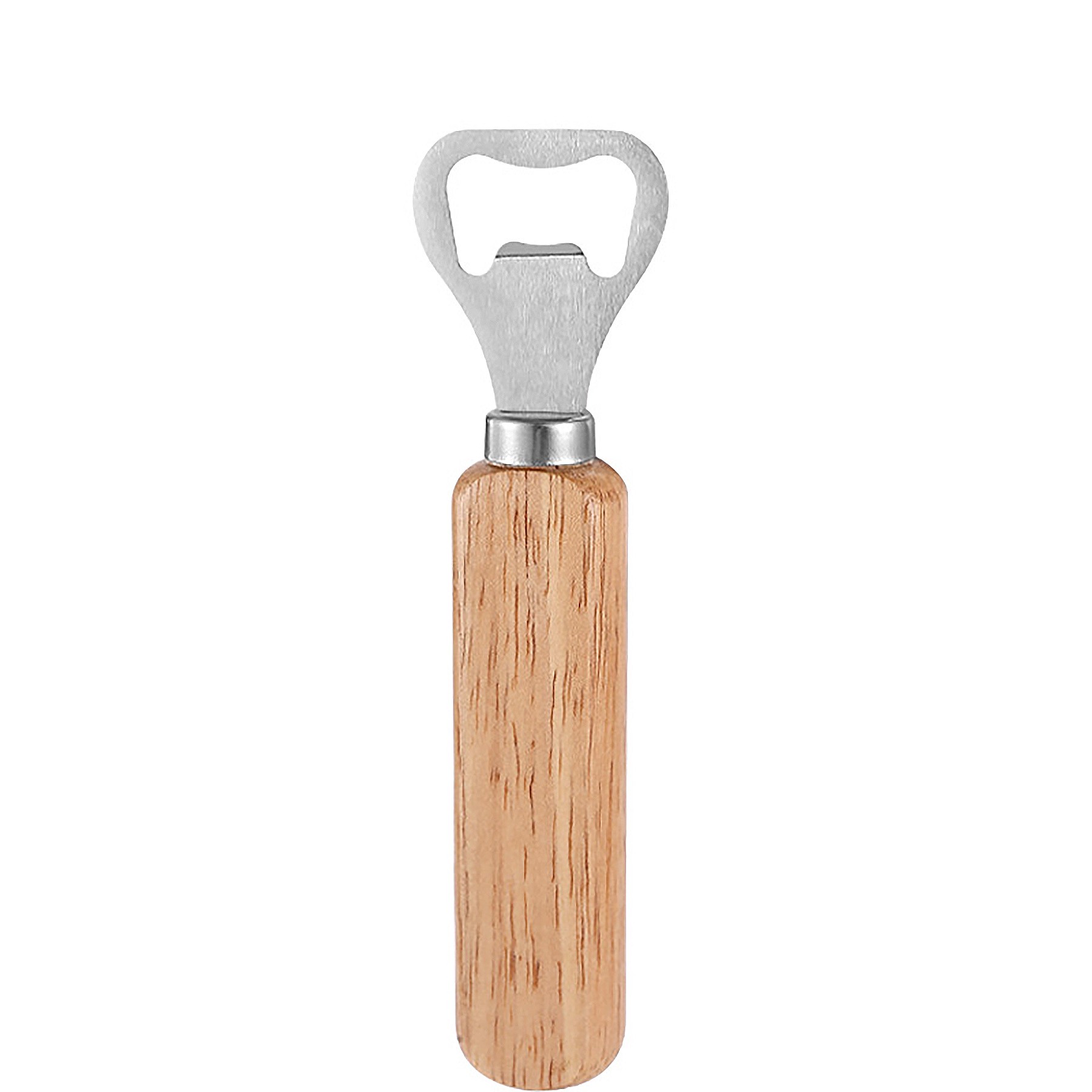 Natural Wood Stainless Steel Bottle Opener 3