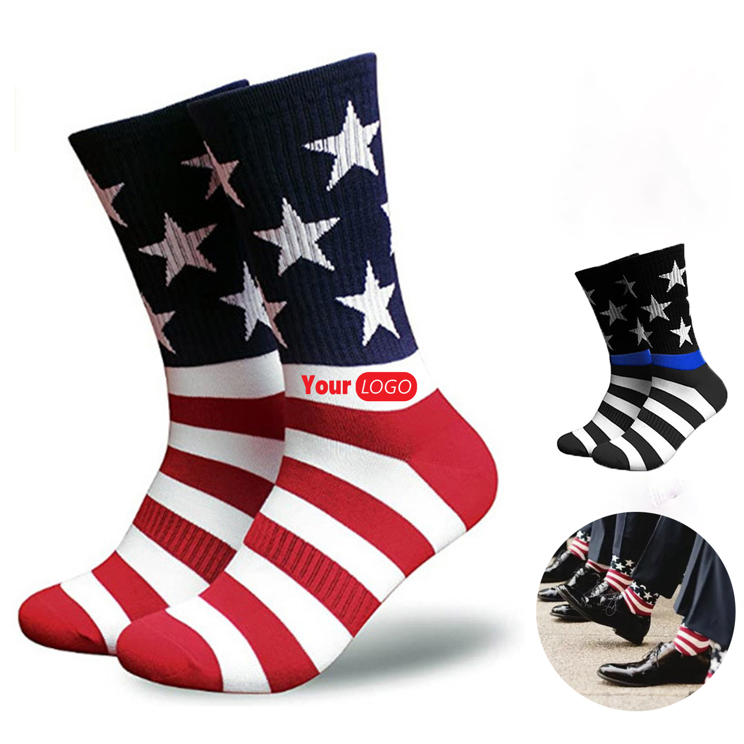 Stars and Stripes Patriotic Socks 2