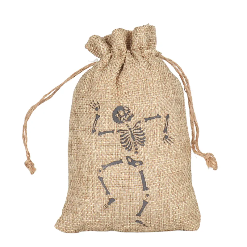 Burlap Drawstring Bag 3.94x5.91x1.18 Inch Compact Size 3