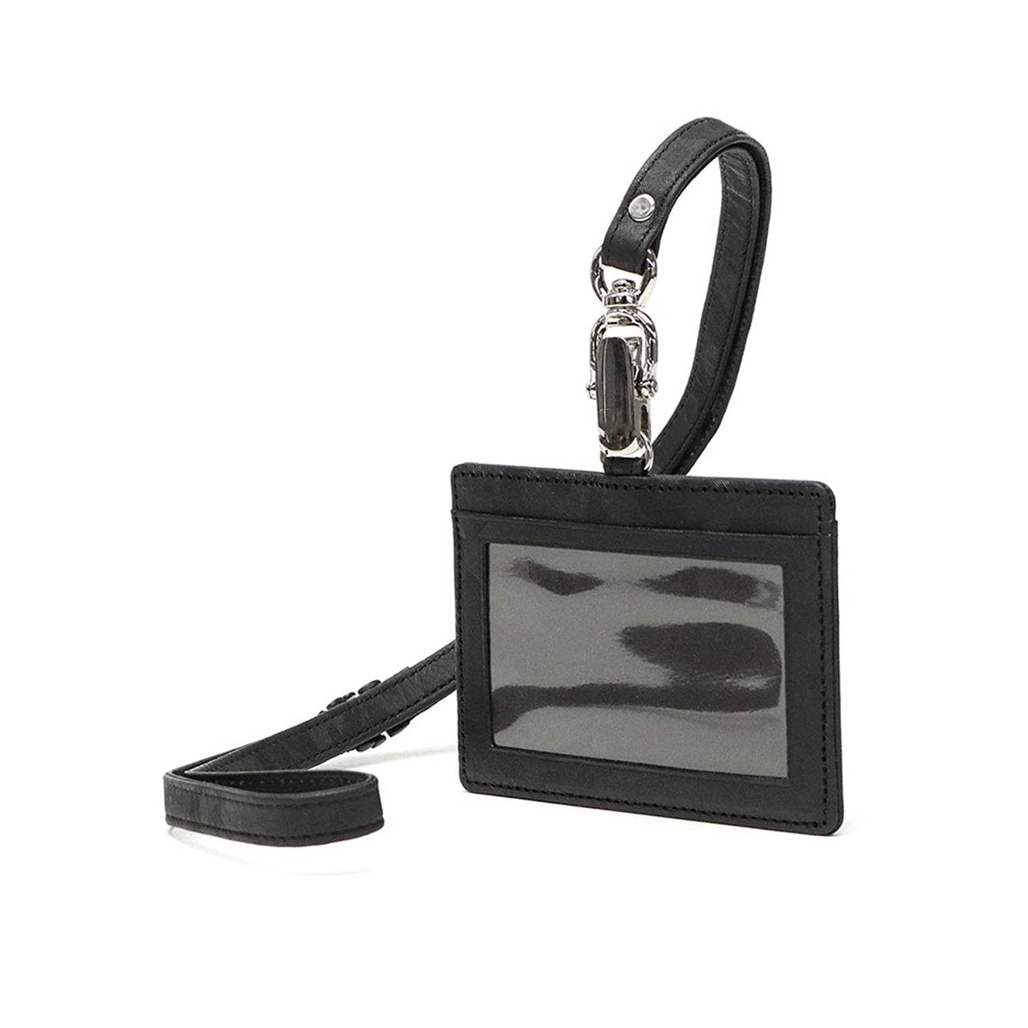 Genuine Leather lanyard Card Cover ID Badge Holder Work 8