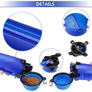 2 In 1 Pet Food And Water Bottle With Two Chambers 3