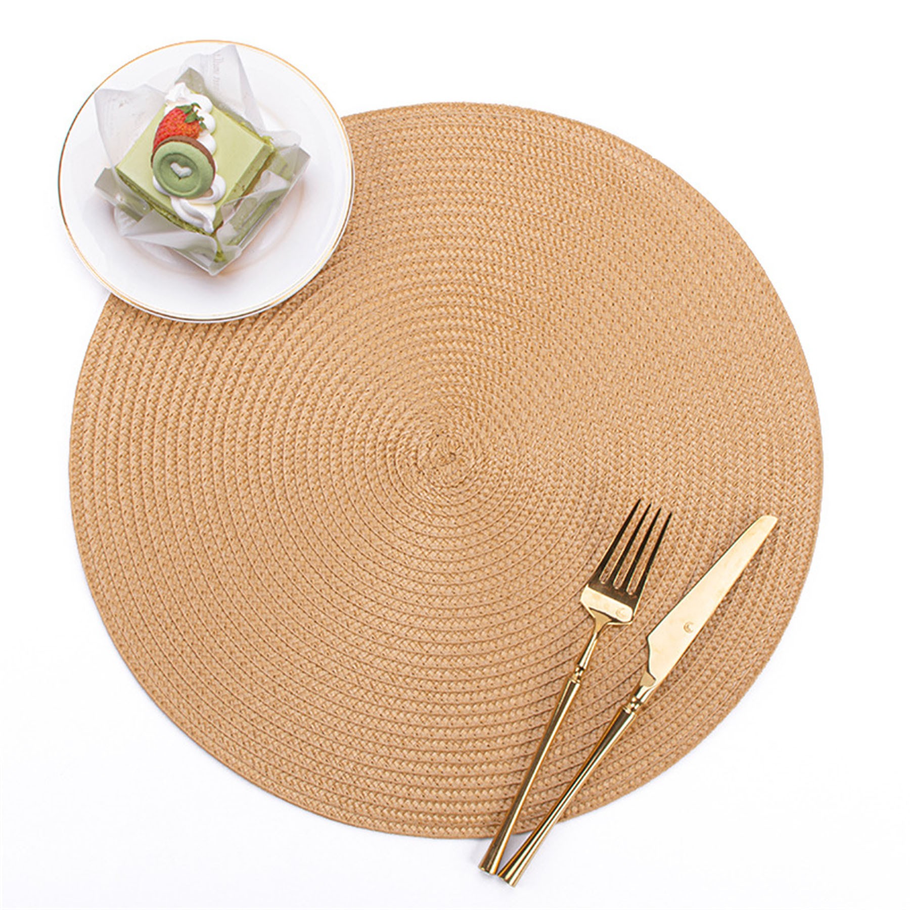 Round Hand Woven Place Mat 8