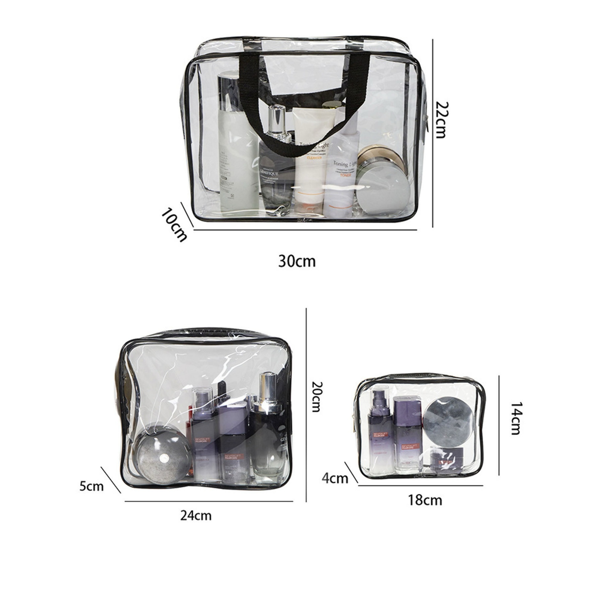 Portable Transparent PVC Toiletry Storage Bag 4