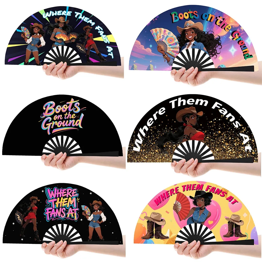 Bulk Custom Foldable Dance Fans Line Dancing with Photo 2025 2