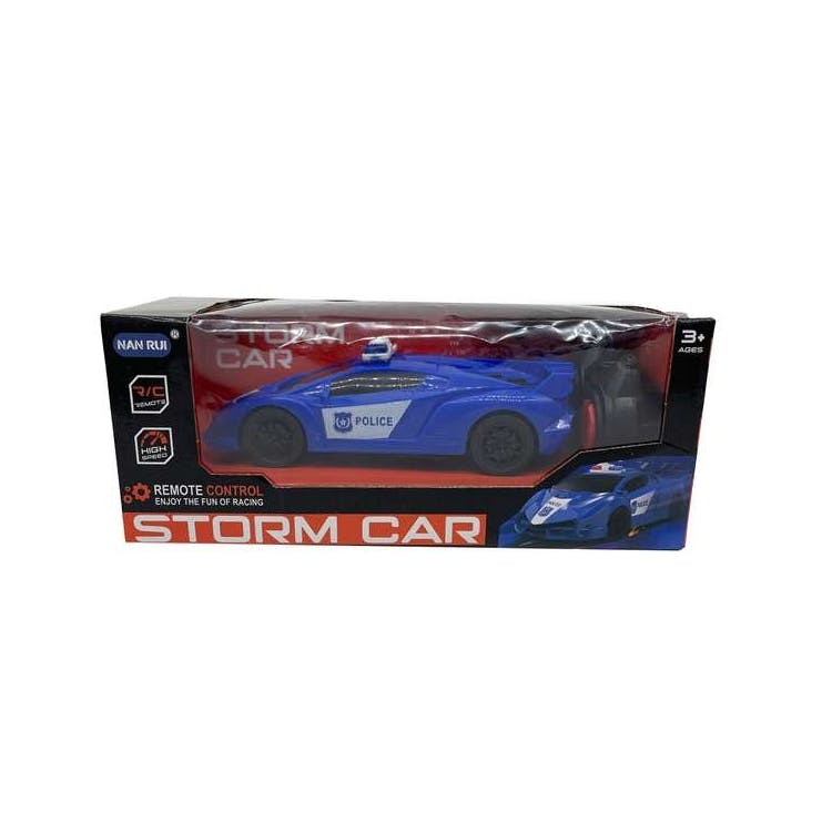 4-Direction RC Police Toy Car 7" 2