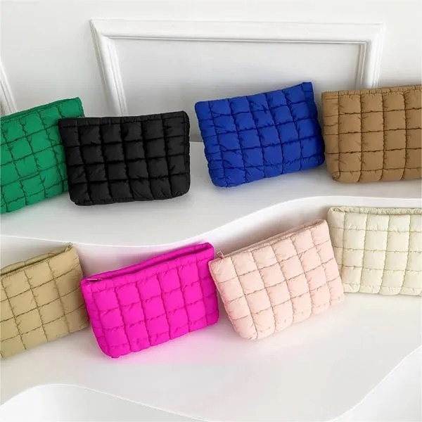 Versatile fashion solid color customizable cosmetic bag 8