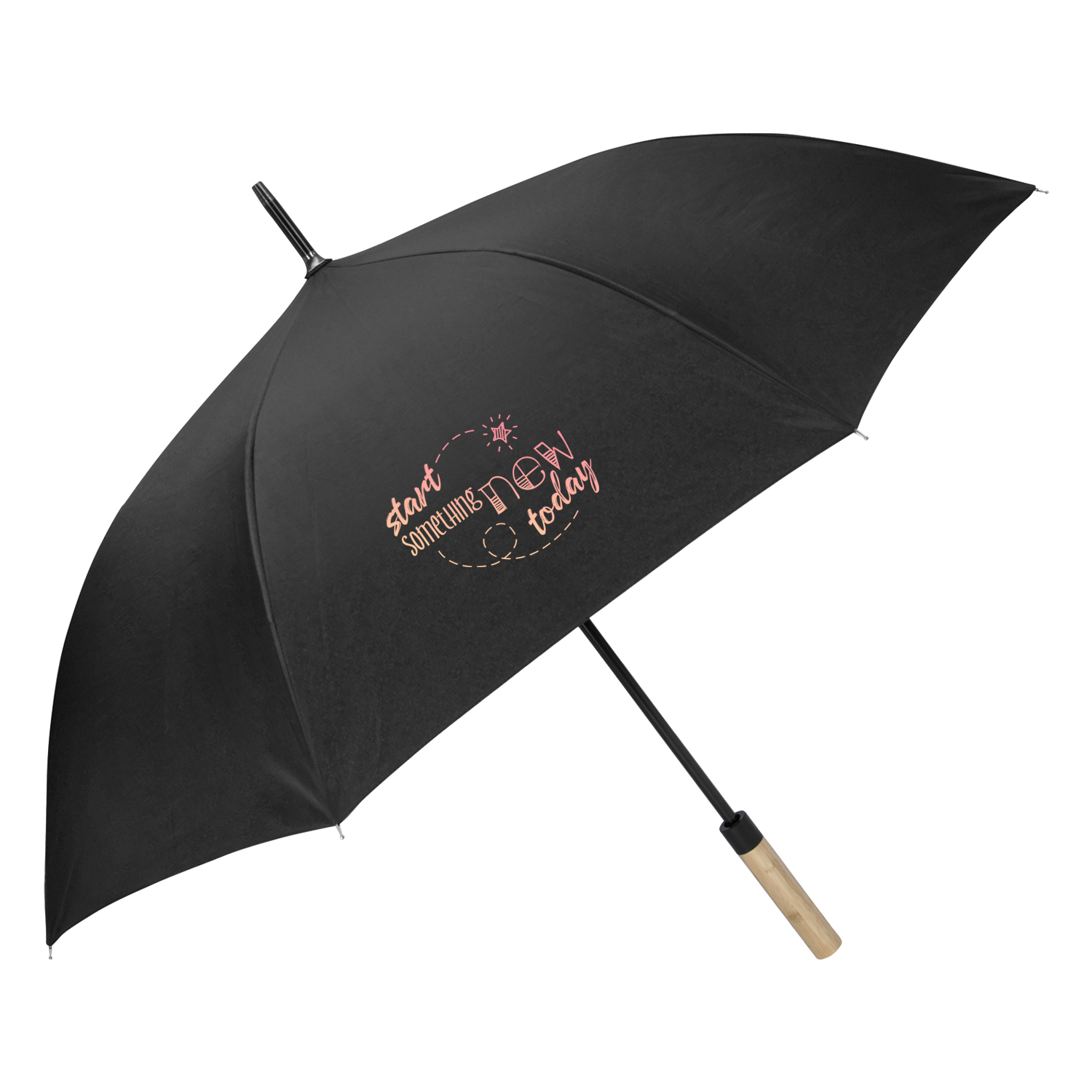 Shed Rain™ 50" RPET Bamboo-Handled Auto-Open Stick Umbrella 3