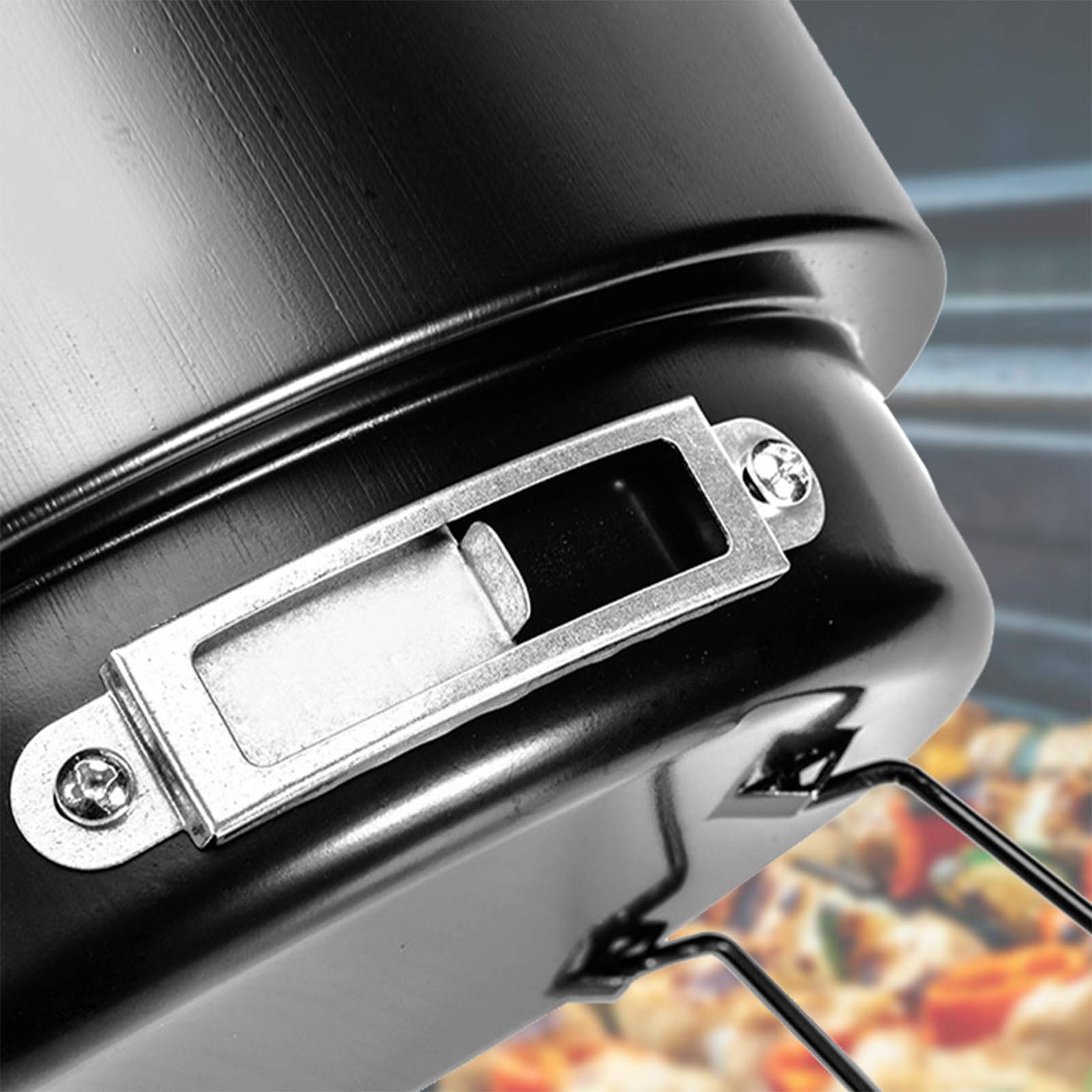 Portable Round Barbecue BBQ Charcoal Grill W/ Cooler Bag 2