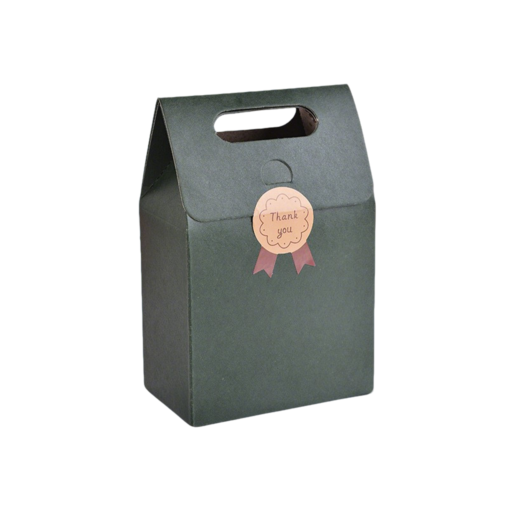 Kraft Paper Flap Gift Bag With Custom Sticker 8