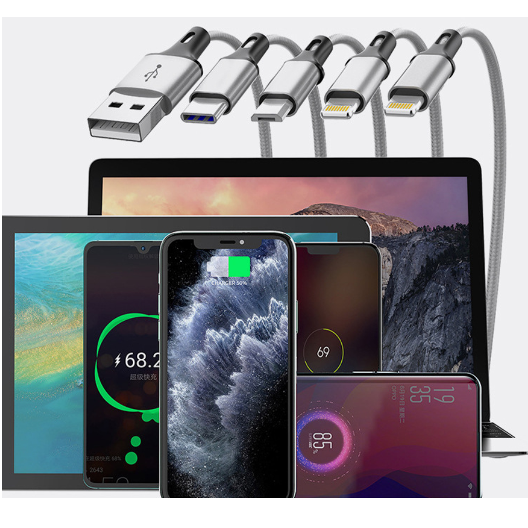 4 in 1 Multi-USB charging cable 4