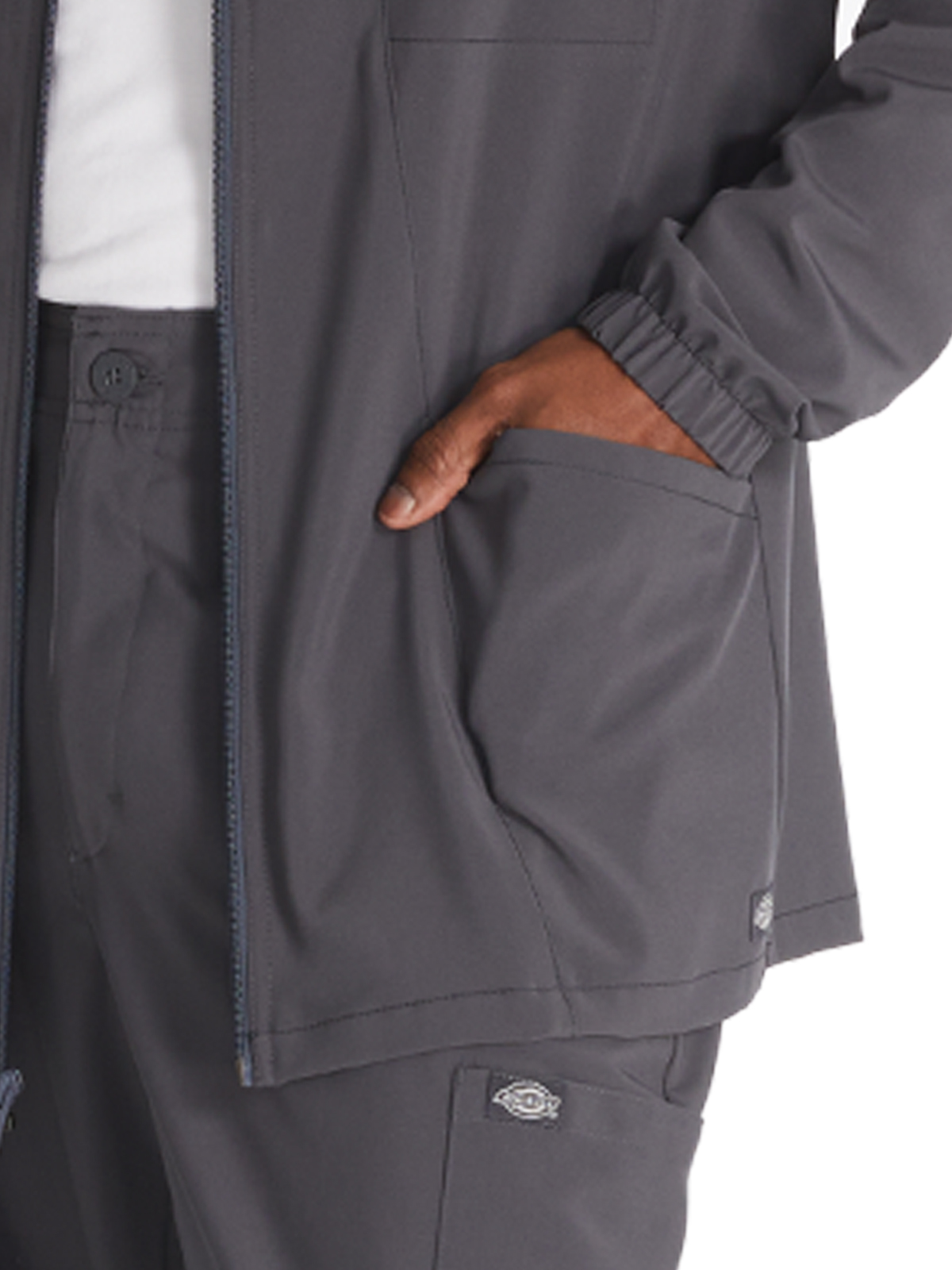 Dickies Medical - EDS Essentials - Men's 3-Pocket Zip Front Jacket 1