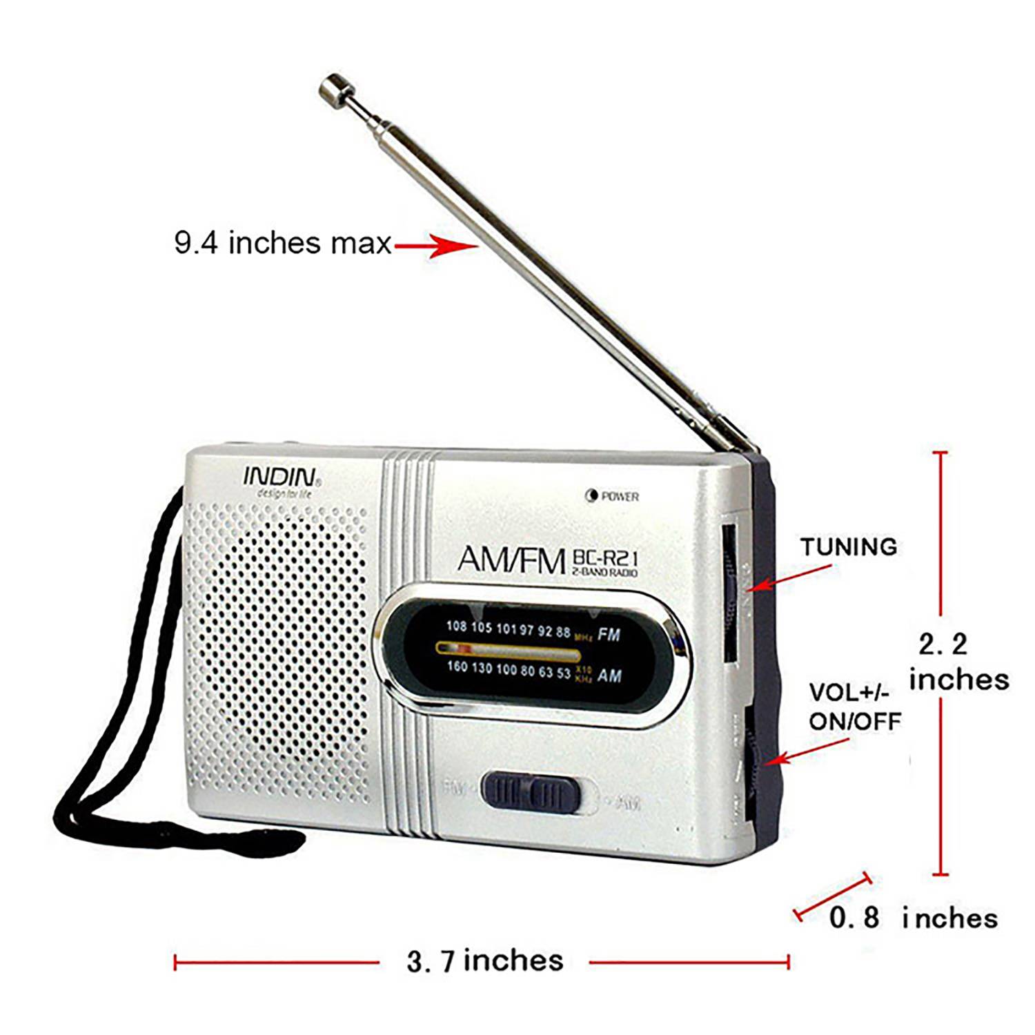 Mini Portable AM FM Radio 2