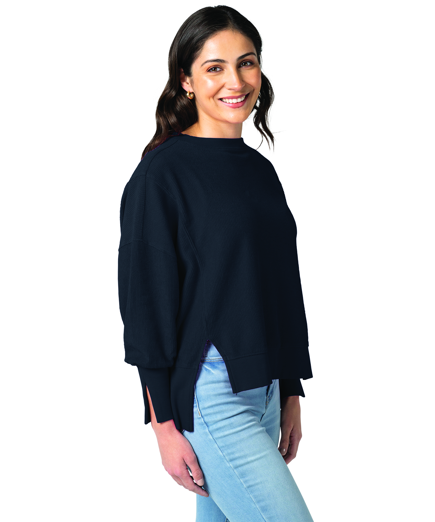 Women's Camden Spliced Crew Neck Sweatshirt 4