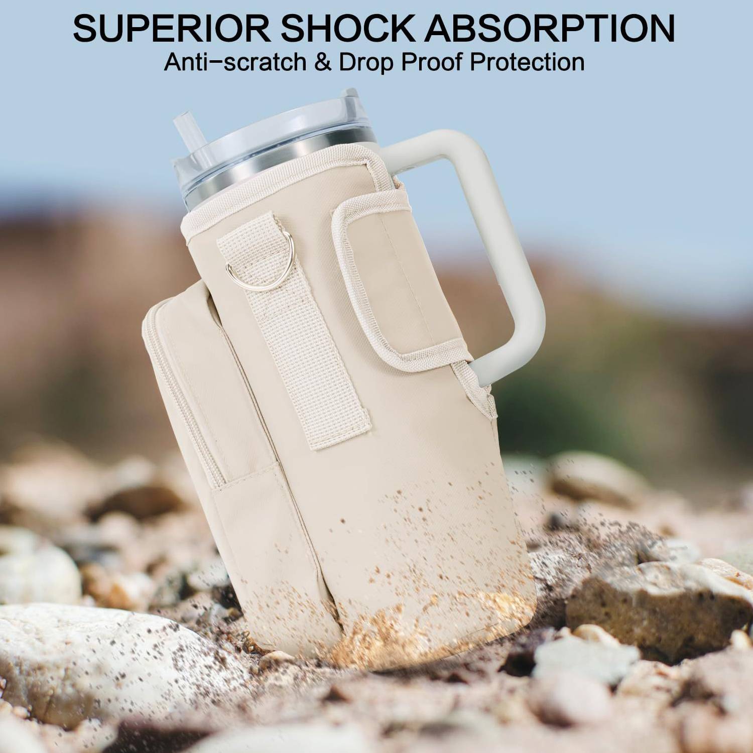 40OZ Diving Material Crossbody Car Insulation Cup Cover 4