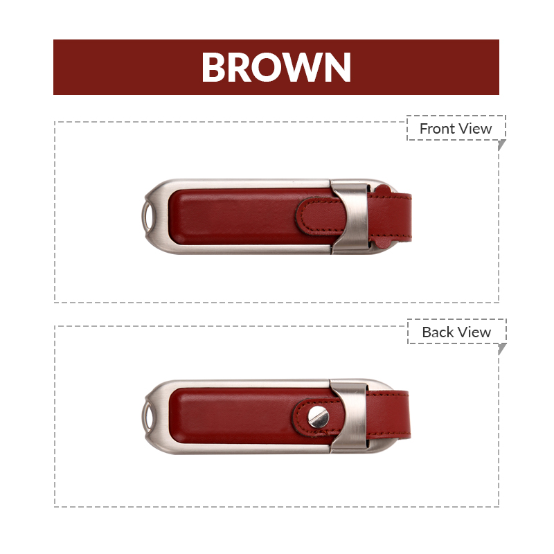 Rectangular Leather USB Flash Drive 8