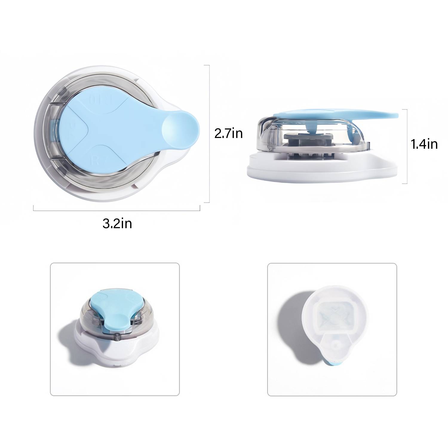 3-in-1 chamfered fillet with confetti storage 2