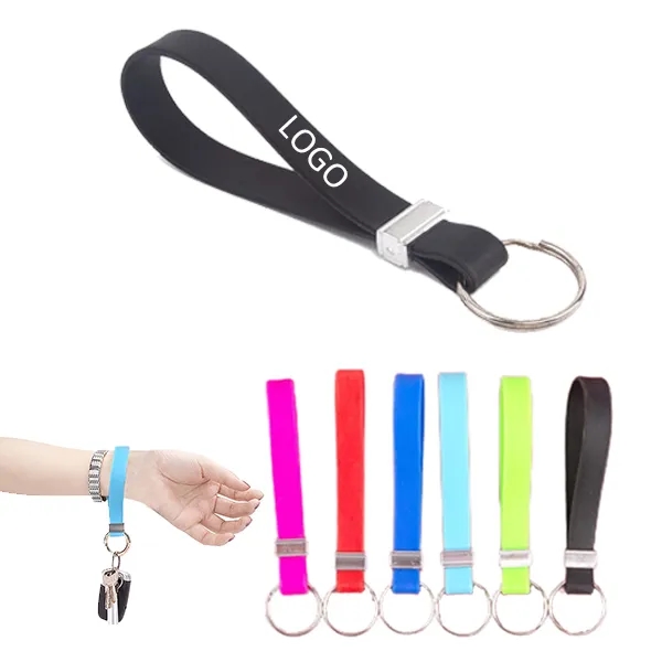 Solid Color Silicone Keychain 2