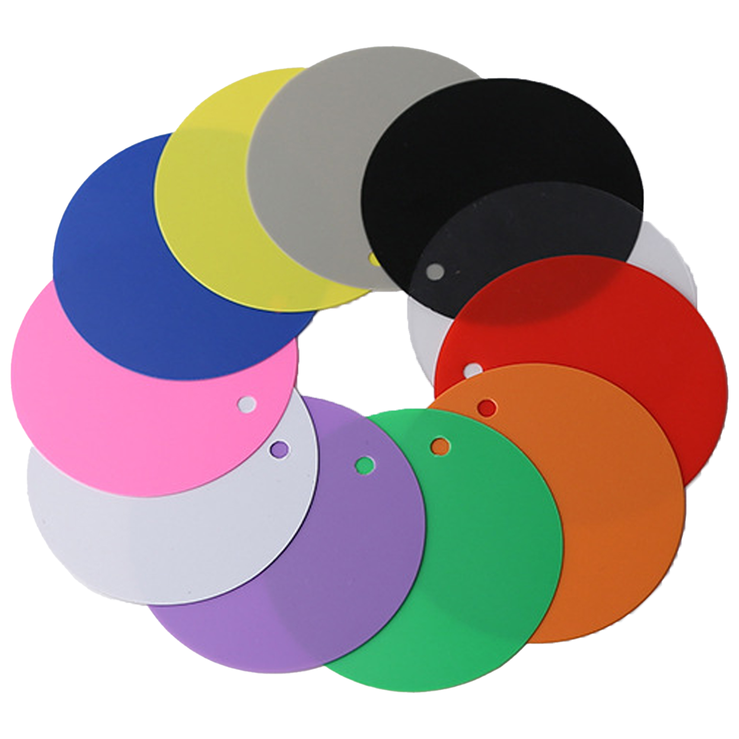 Pvc Circular Blank Label 8