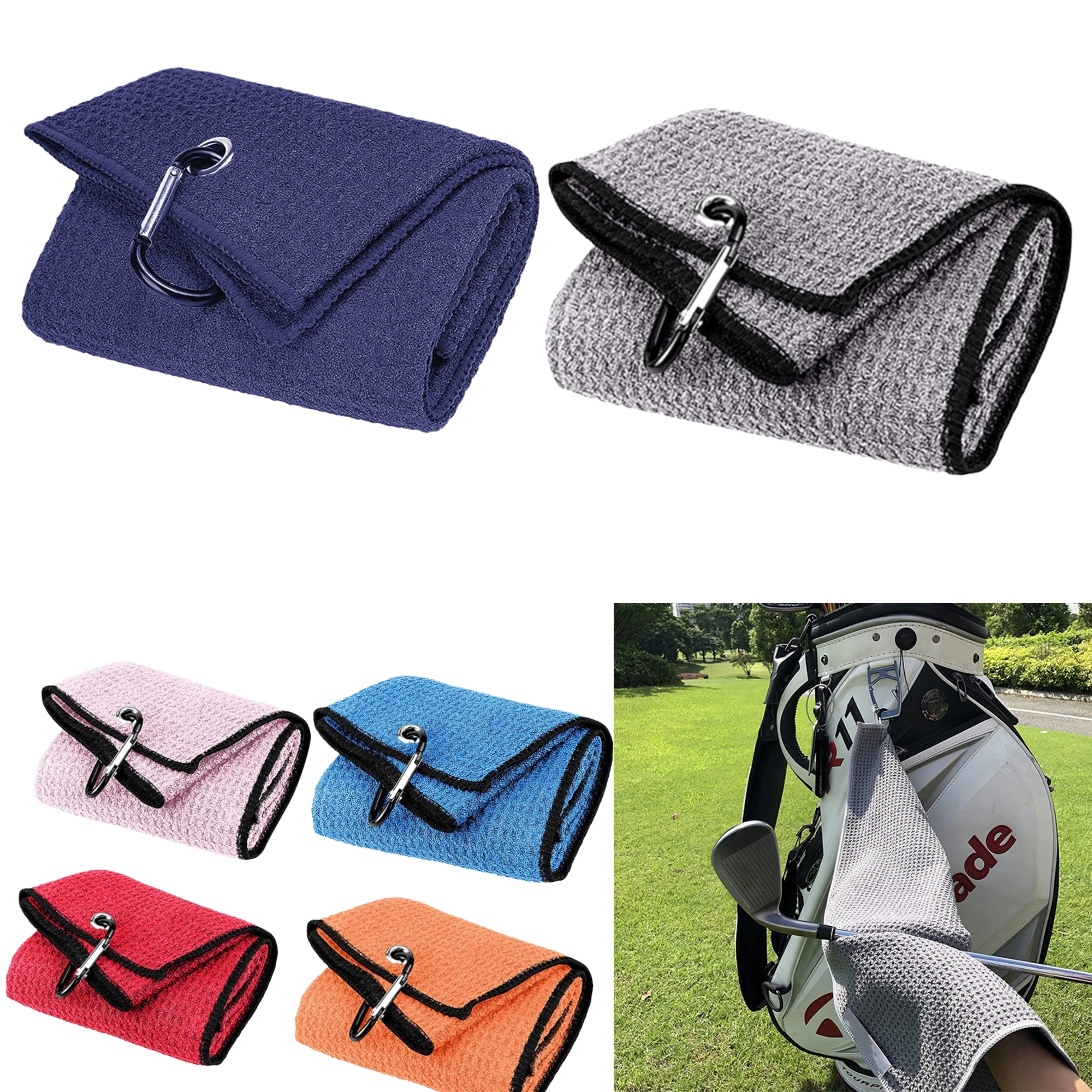 Golf Towel Heavy Duty Carabiner Clip 3
