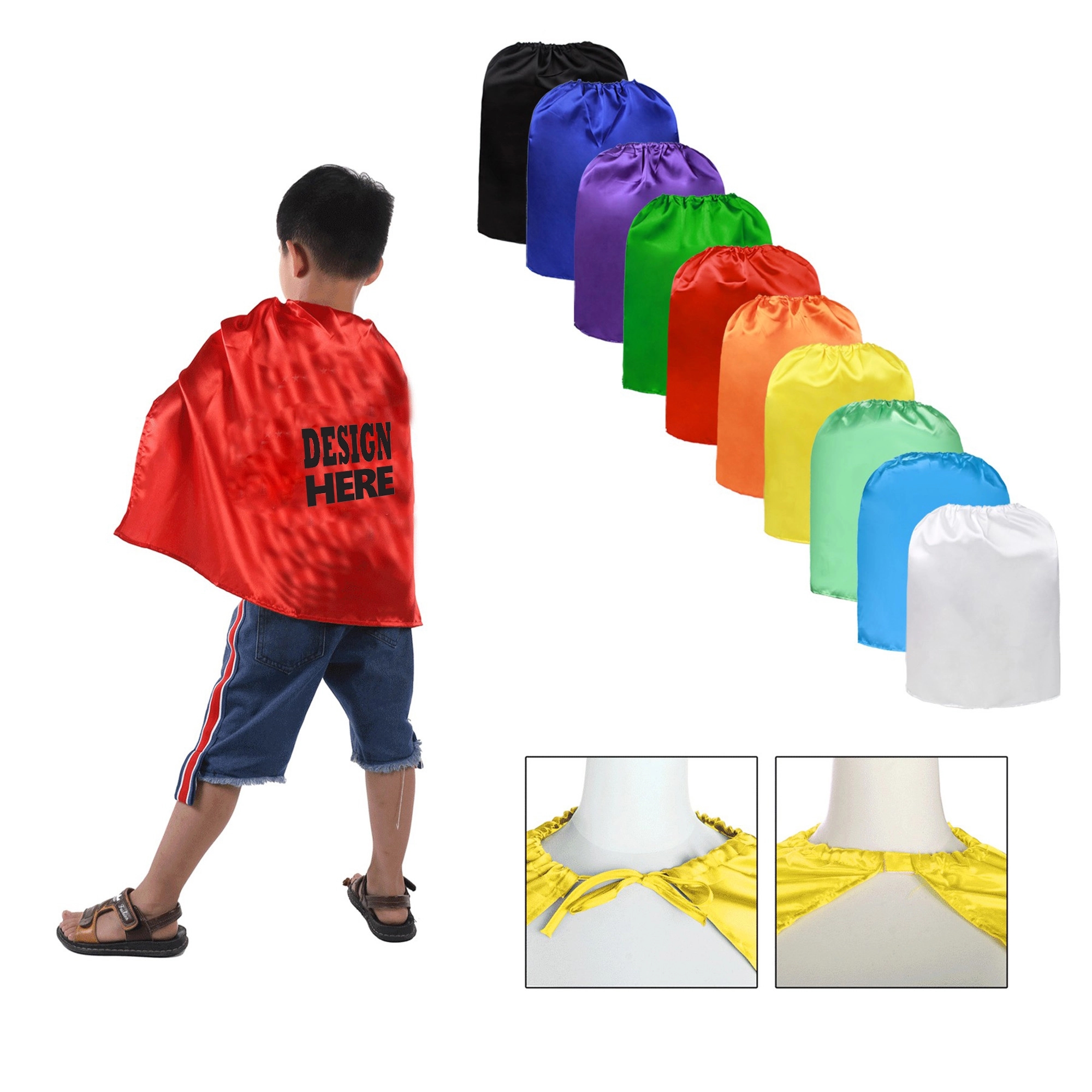 Child Satin Hero Cape