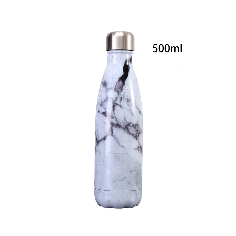 17Oz Marble Insulated Sports Water Bottles Flasks 4