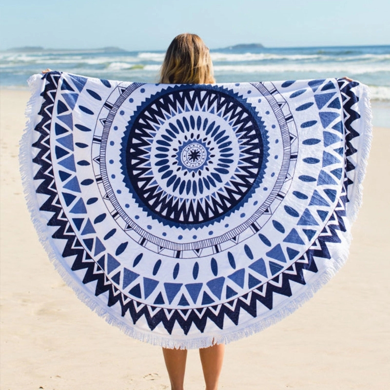 Custom Oversize Round Beach Towel 3