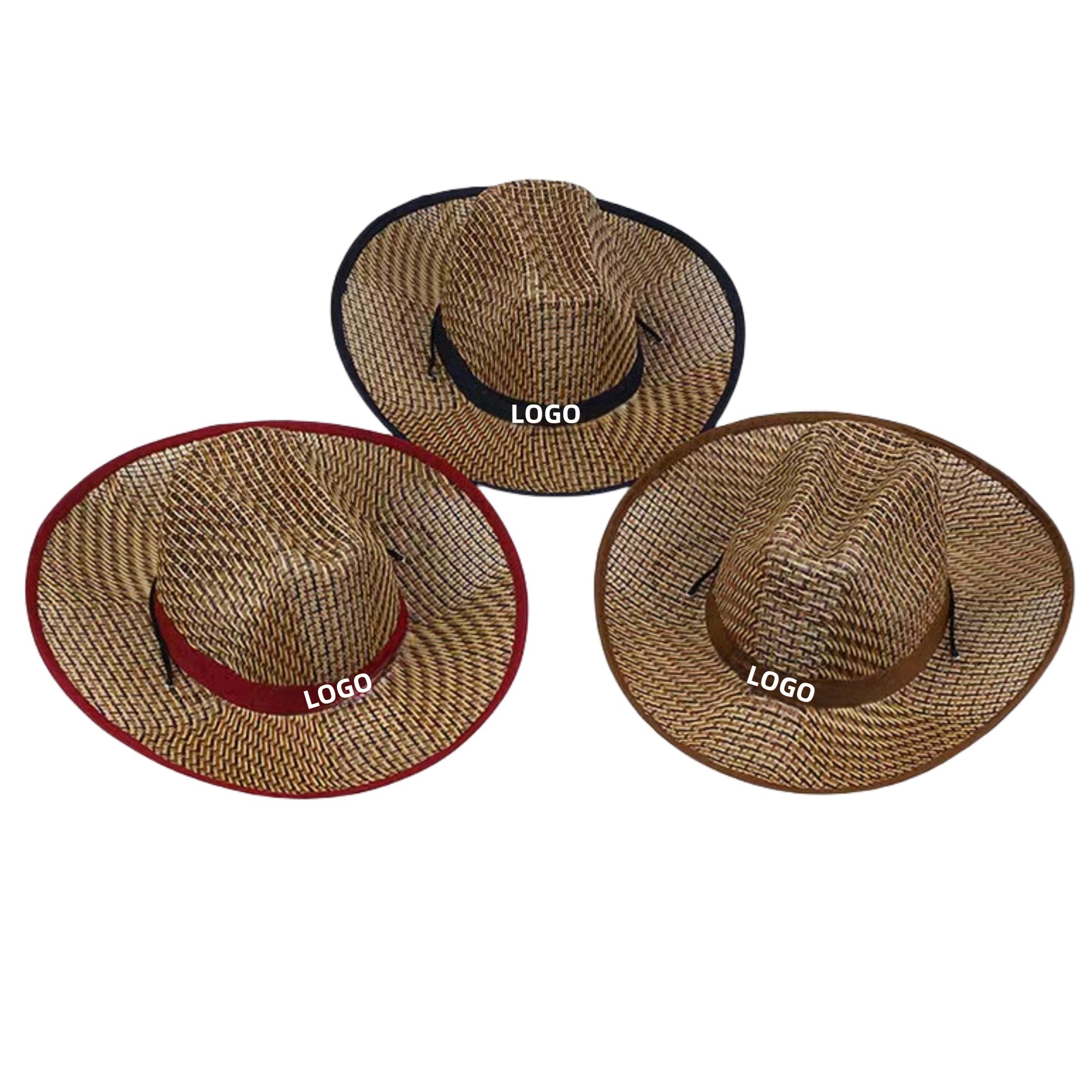 Wide Brim Summer Cowboy Straw Hat 2