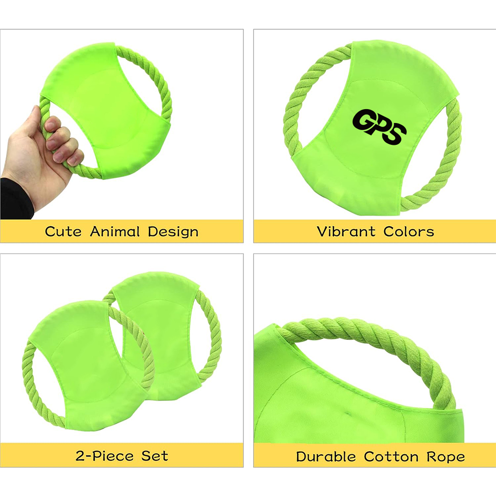 Pet Toy Cotton Rope Frisbee 3