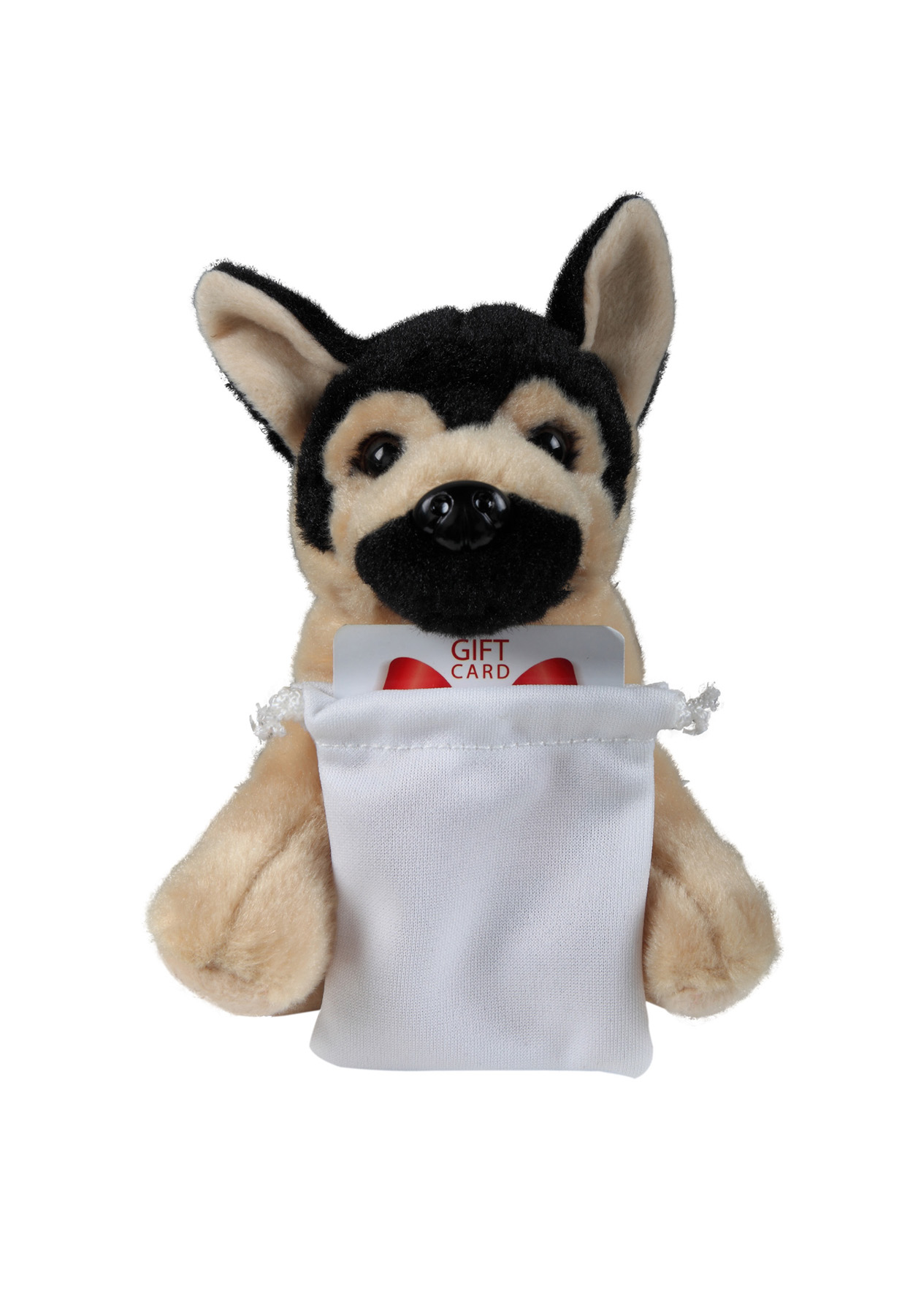 Soft Plush Sitting German Shepard with Gift Card Sack 2