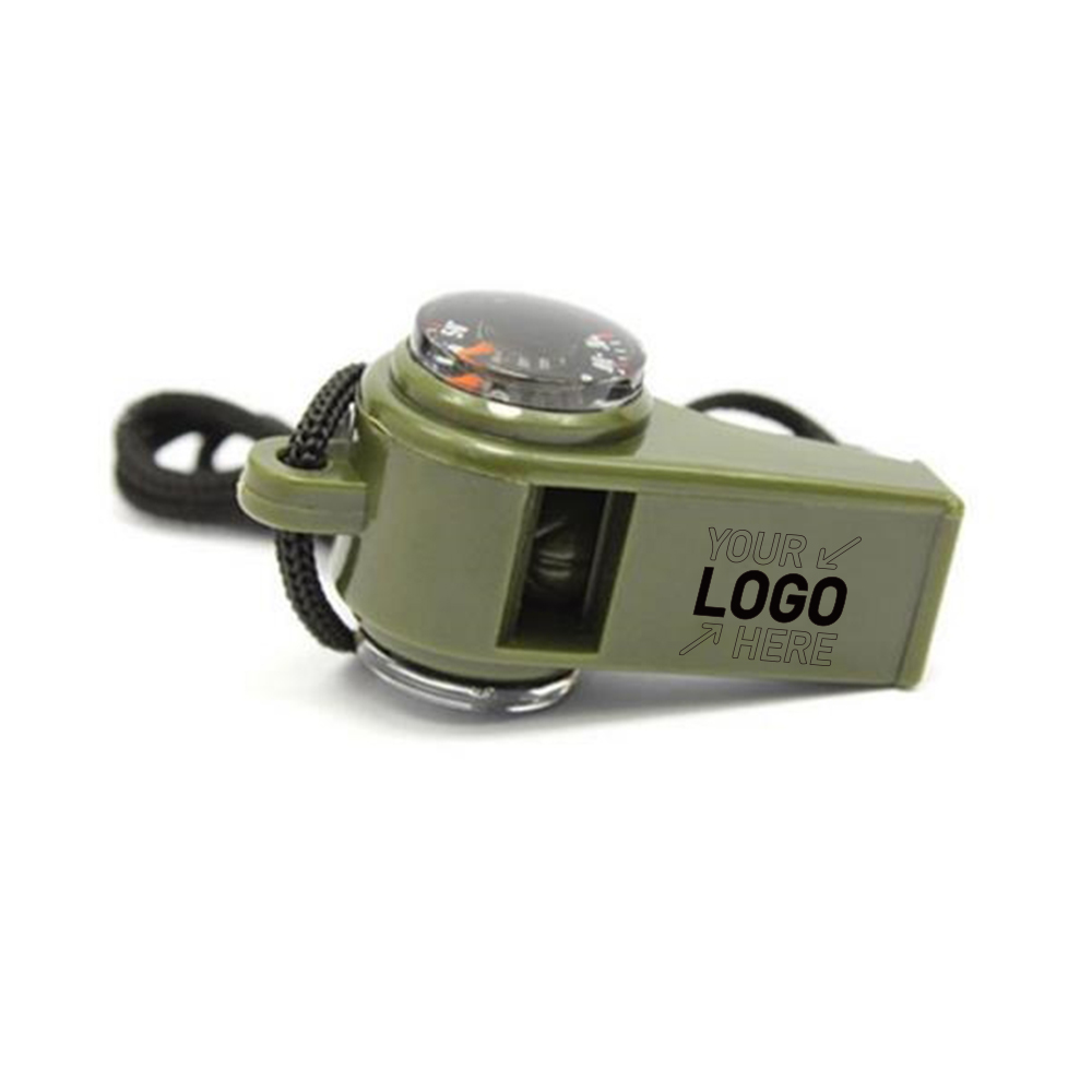 3-in-1 Compass Thermometer Whistle