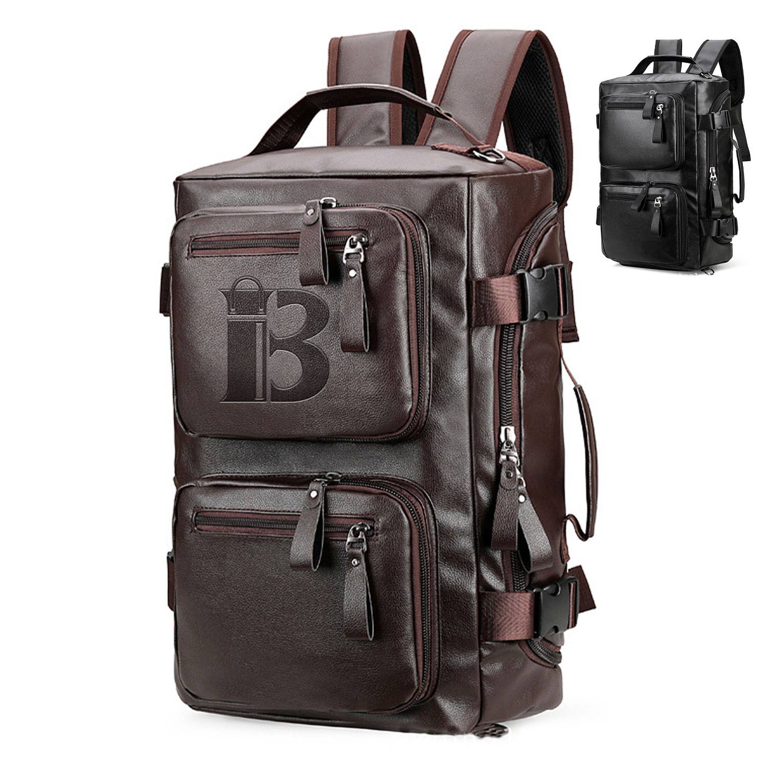 PU Leather Travel Backpack 11