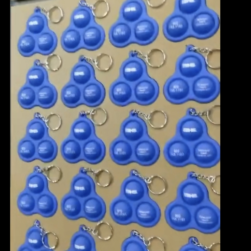 Silicone 3Bubbles Simple Dimple Fidget Popper Therapy Toys 1