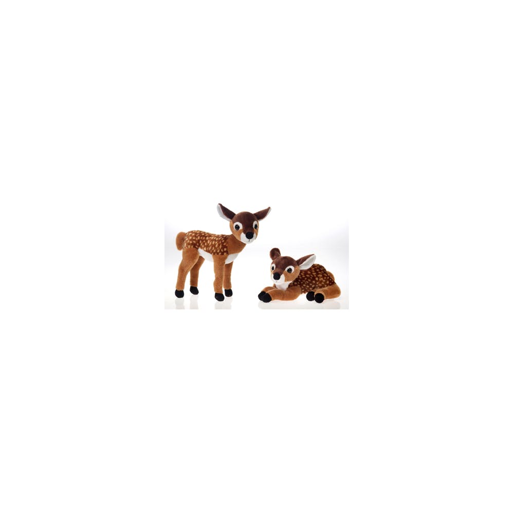 Fawn Plush Toys - Assorted Designs Ages 3+ 10" 2