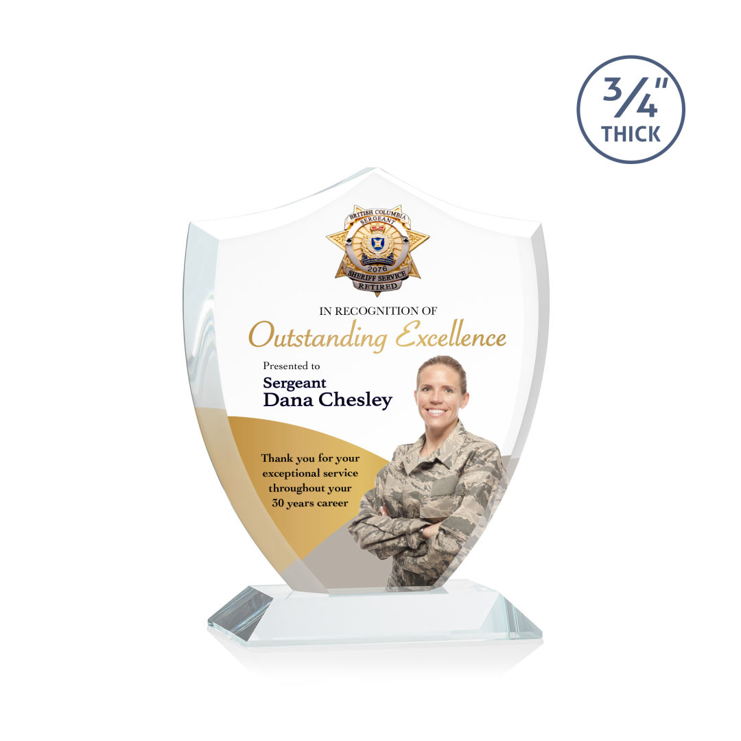 Scudo Shield VividPrint™ Award - Clear 12