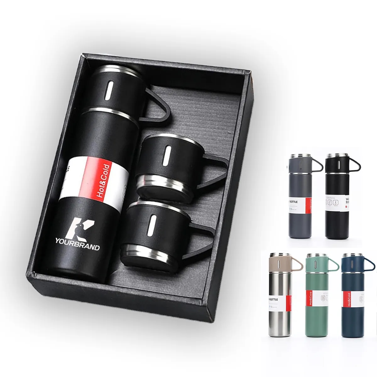 17oz Stainless Steel Insulated Bottle Water Flask Gift Set 5