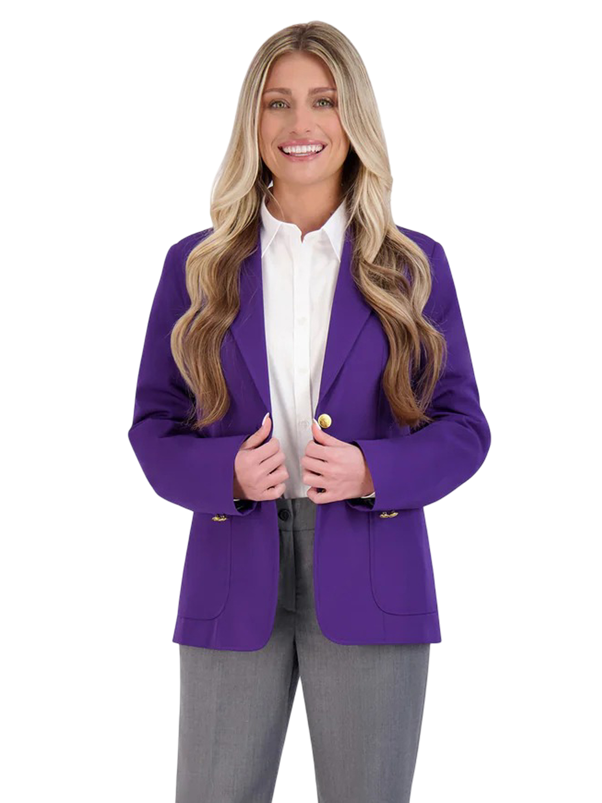 Executive Apparel Blazers - Women's 6-Pocket Single-Breasted Blazer 5