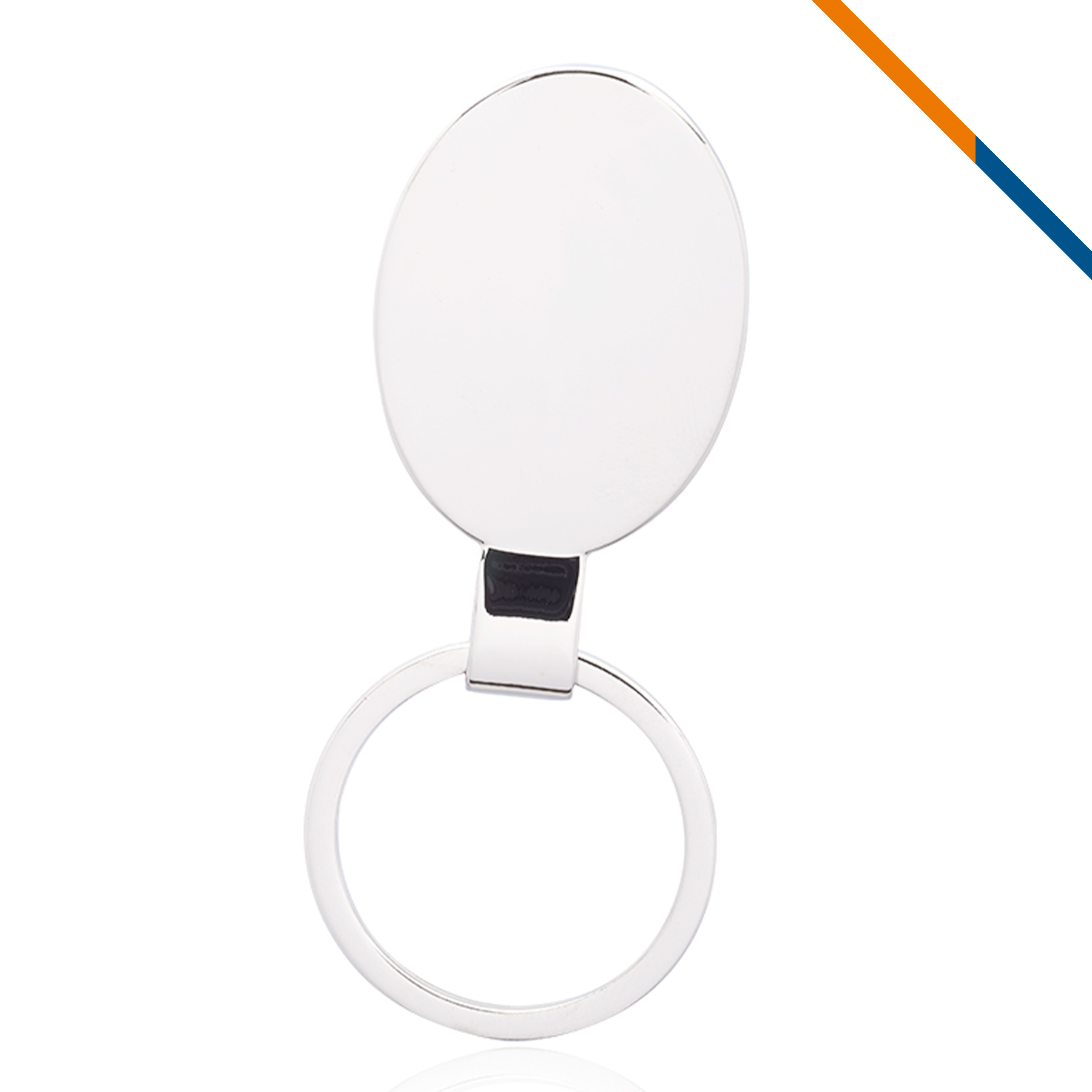 Oval Metal Keychain 4