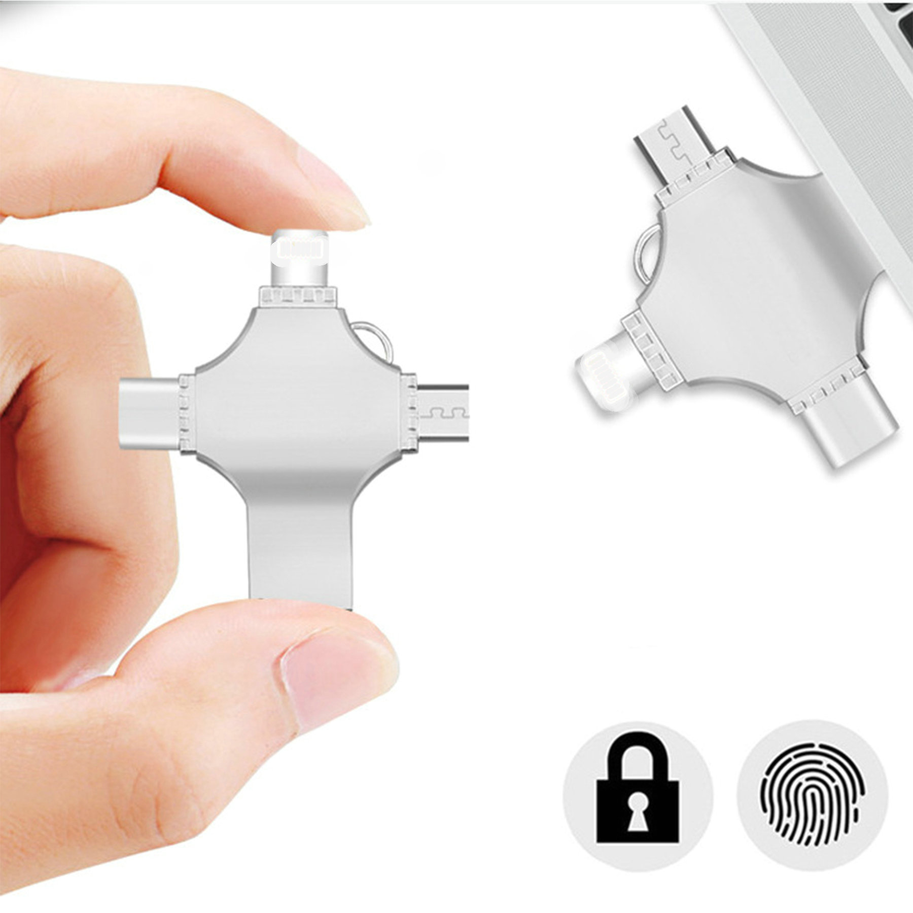 4 in 1 Memory Stick 128G for Phone Android PC Type-c USB 2.0 2