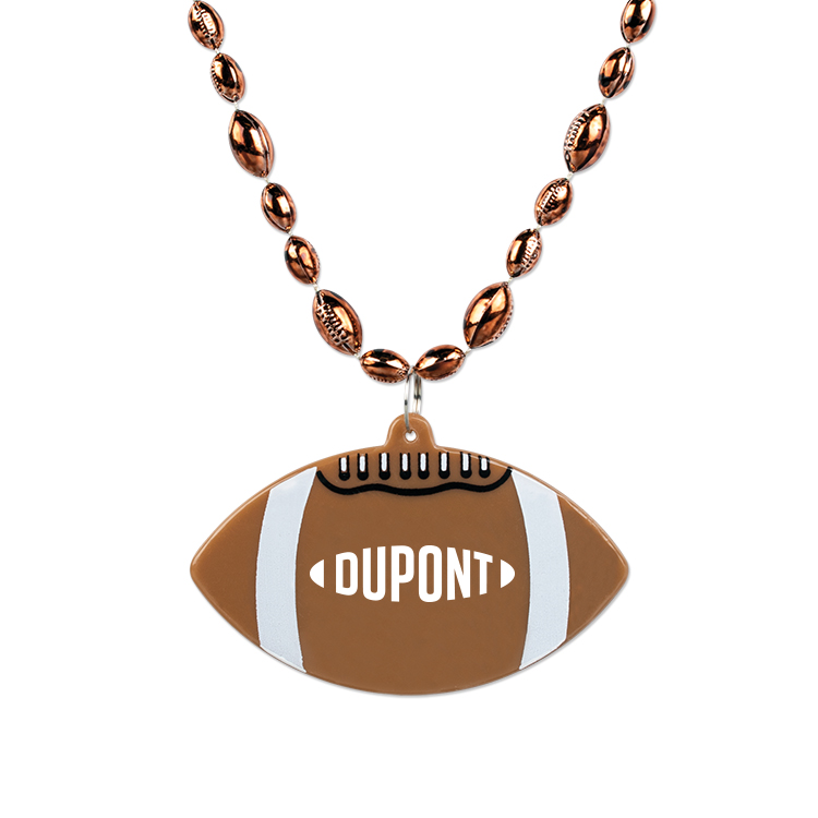 Football Medallion w/ Football Beads