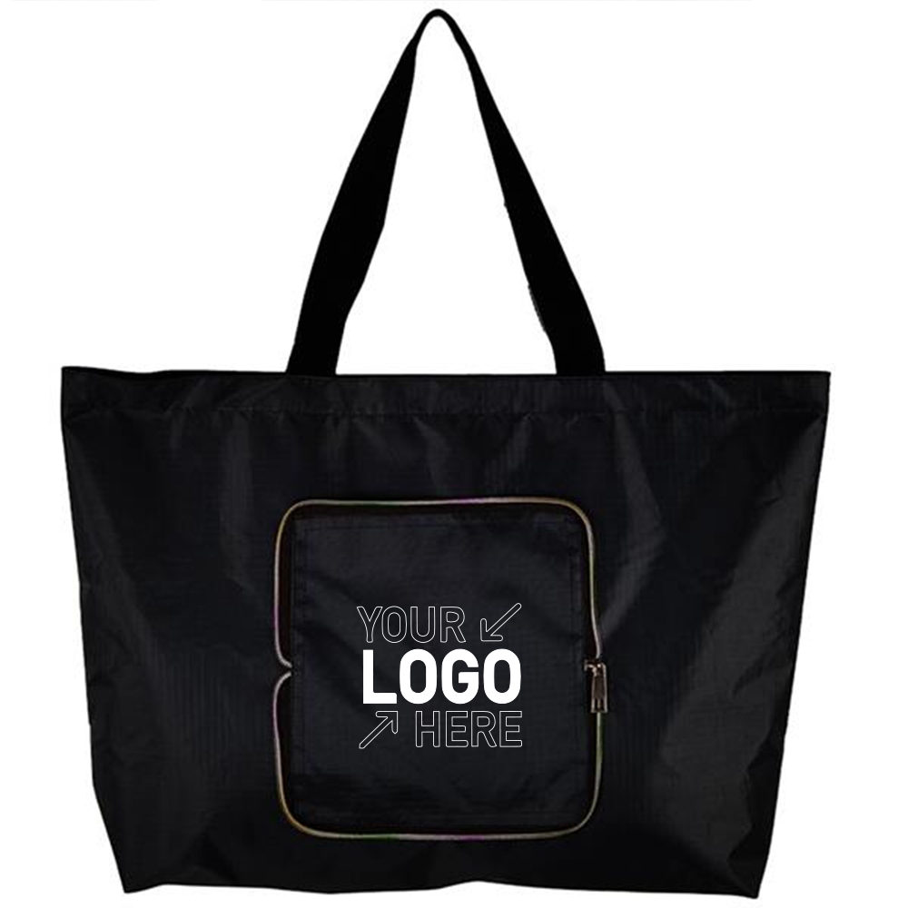Large Capacity Lightweight Shopping Tote, custom tote bag with logo imprint 2