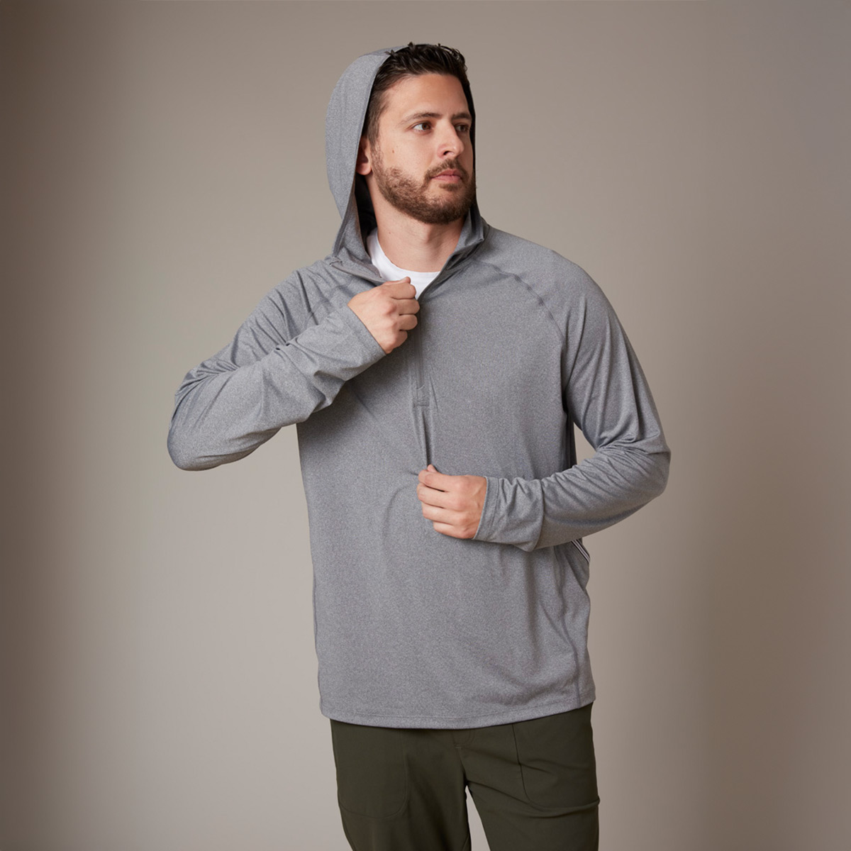 Men's Dune Sun Hoodie, custom hoodie or sweatshirt with logo imprint 7