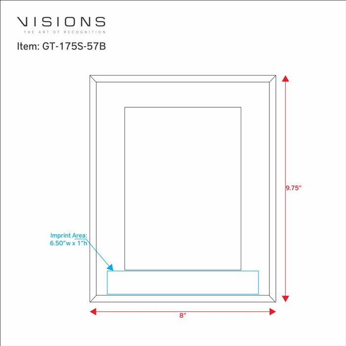 Black Glass Photo Frame 2
