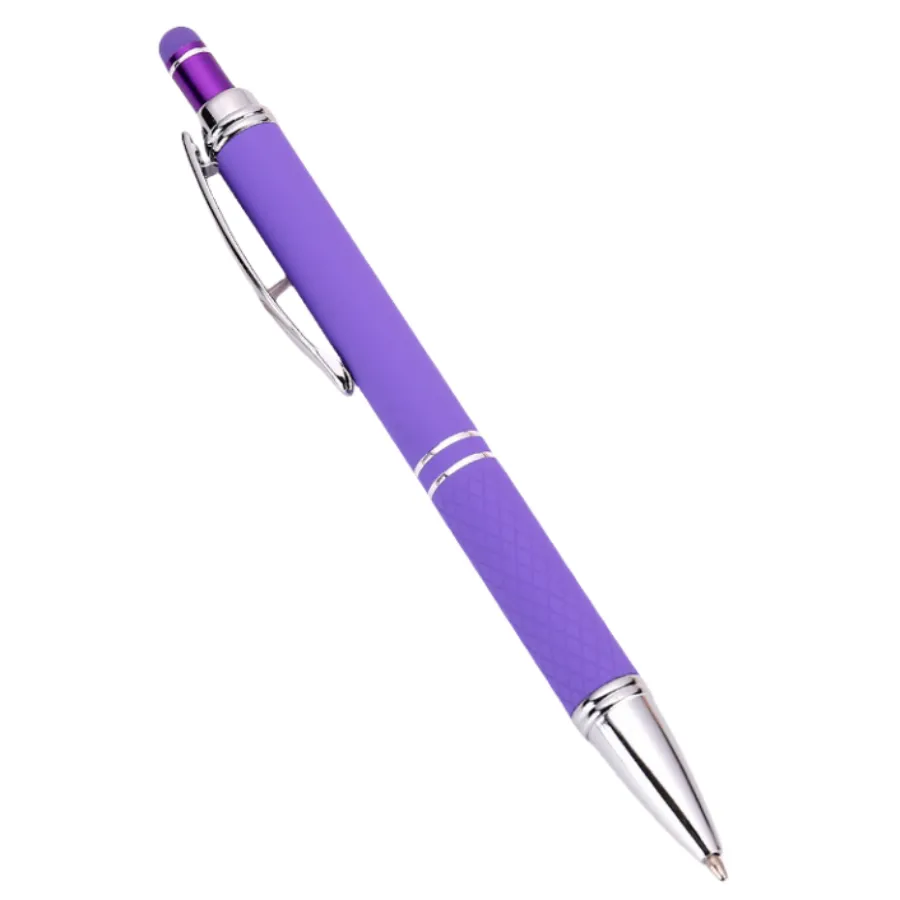Soft Touch Metal Press Ballpoint Pen 7
