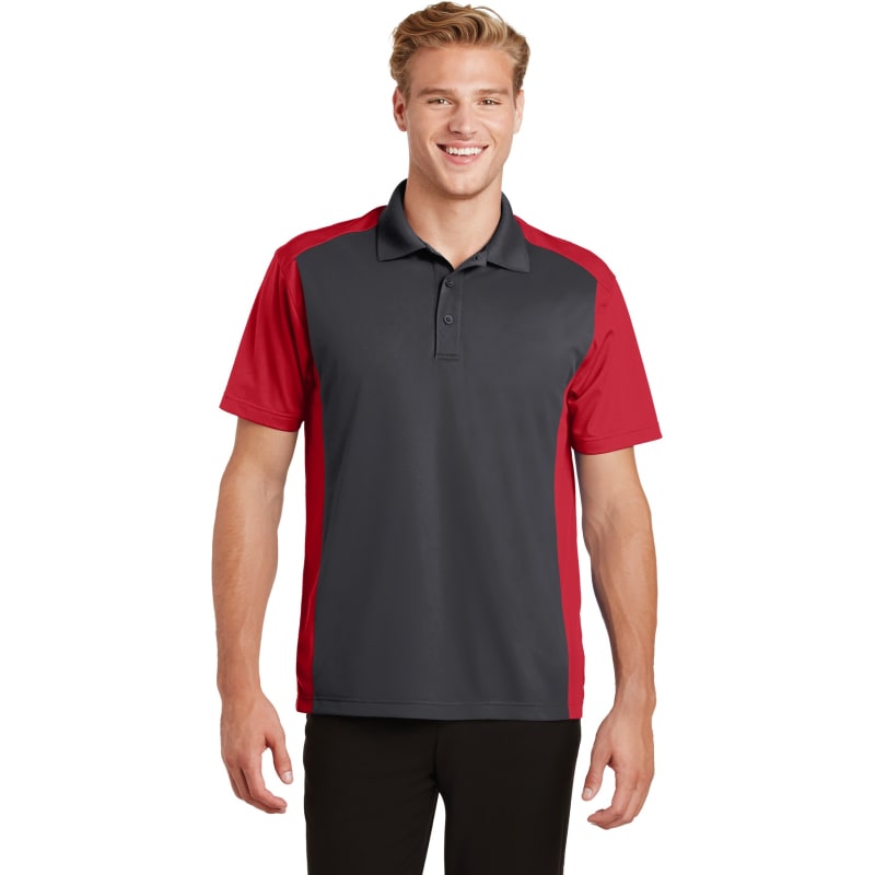 Sport-Tek Colorblock Micropique Sport-Wick Polo. 22