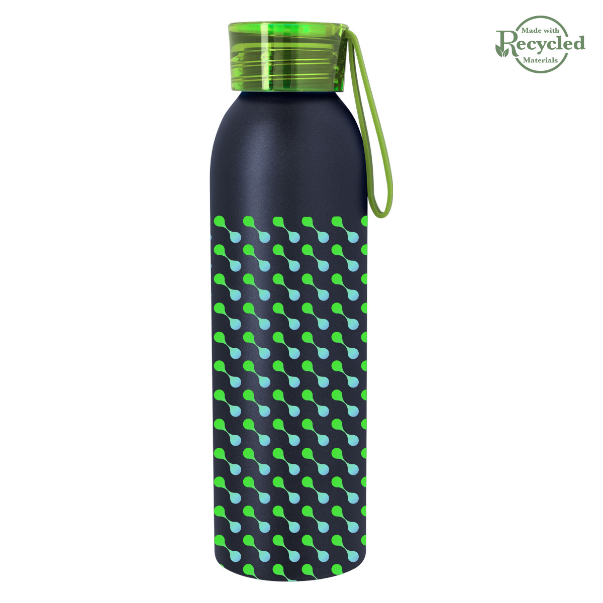 22 Oz. Full Color Darby Recycled Aluminum Bottle, custom water bottle with logo imprint 26