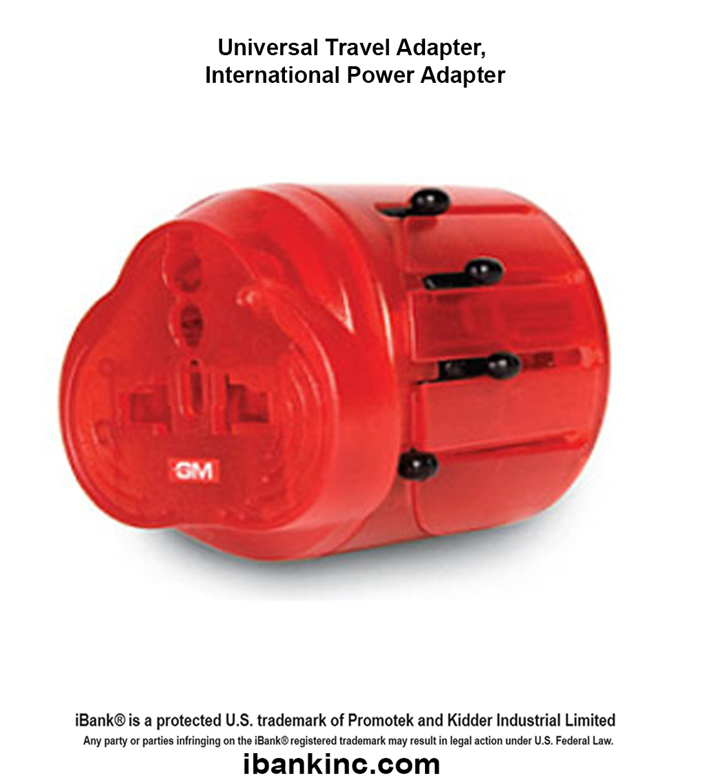 iBank ® Universal Travel Adapter, International Power Adapter 2
