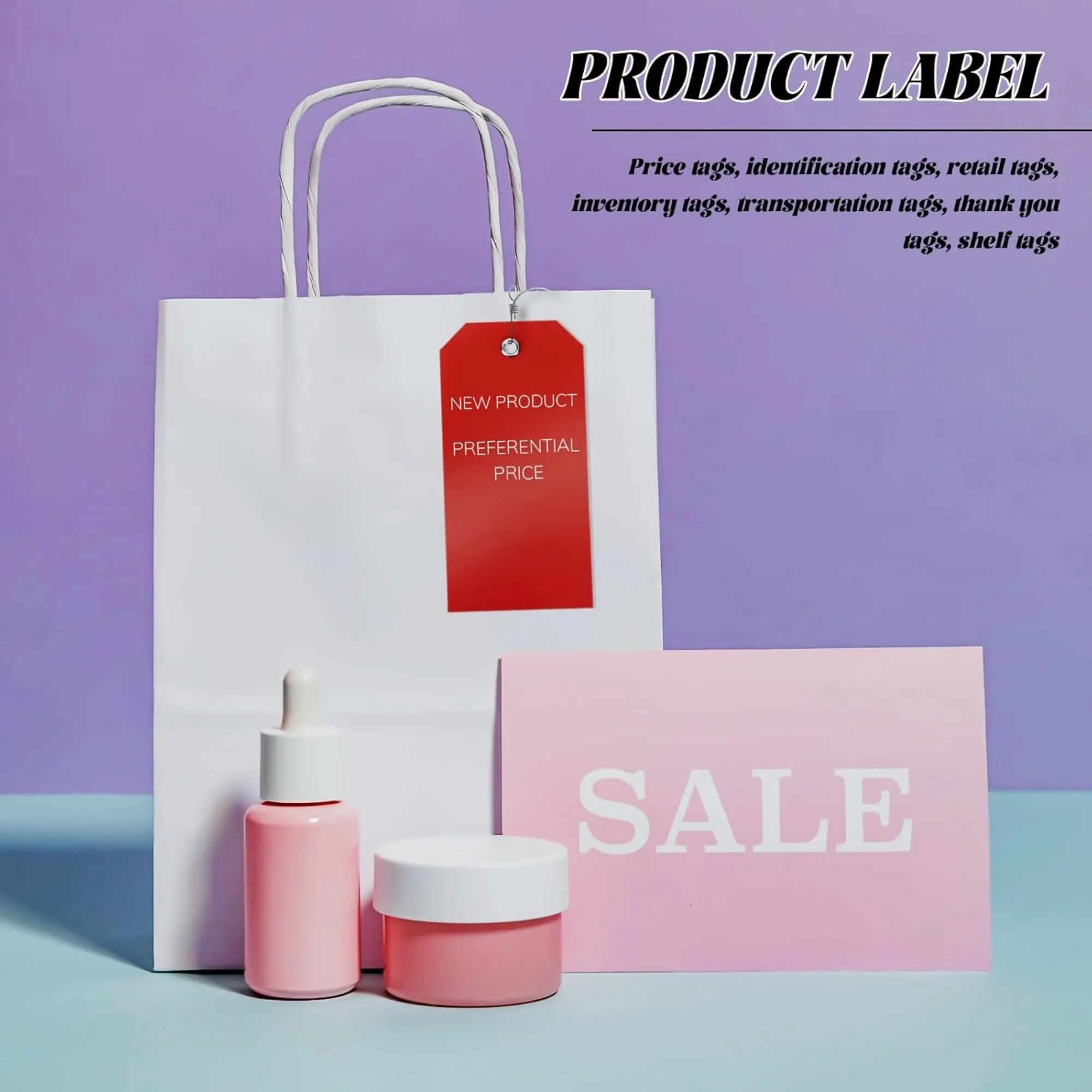 Plastic Shipping Waterproof Tags With Wire 10